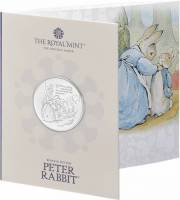 (2021) Монета Великобритания 2021 год 5 фунтов "Кролик Питер"  Медь-Никель  Буклет